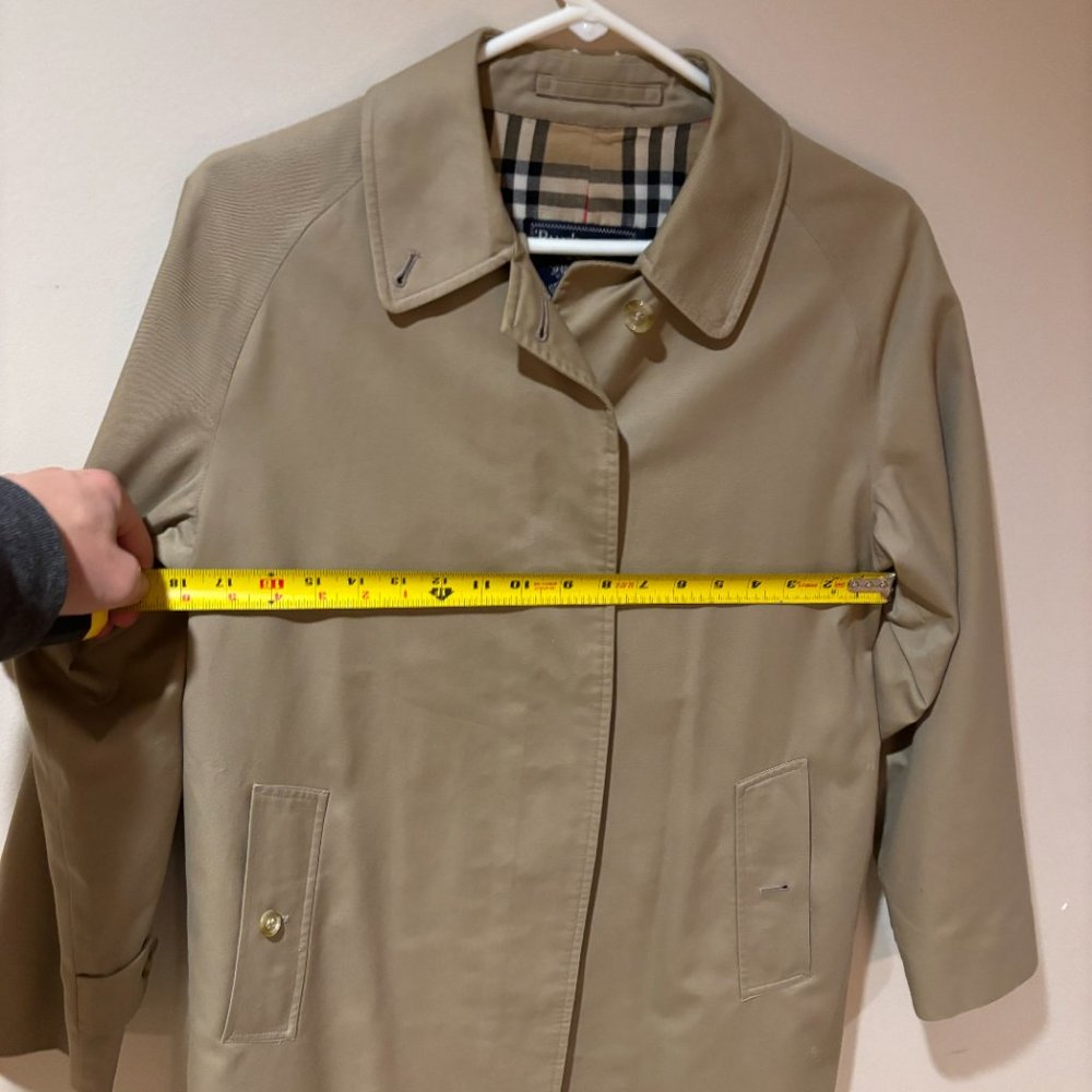 Vintage Burberry Trench Coat British Made in England - 10 Long, Beige Tan - Picture 3 of 16